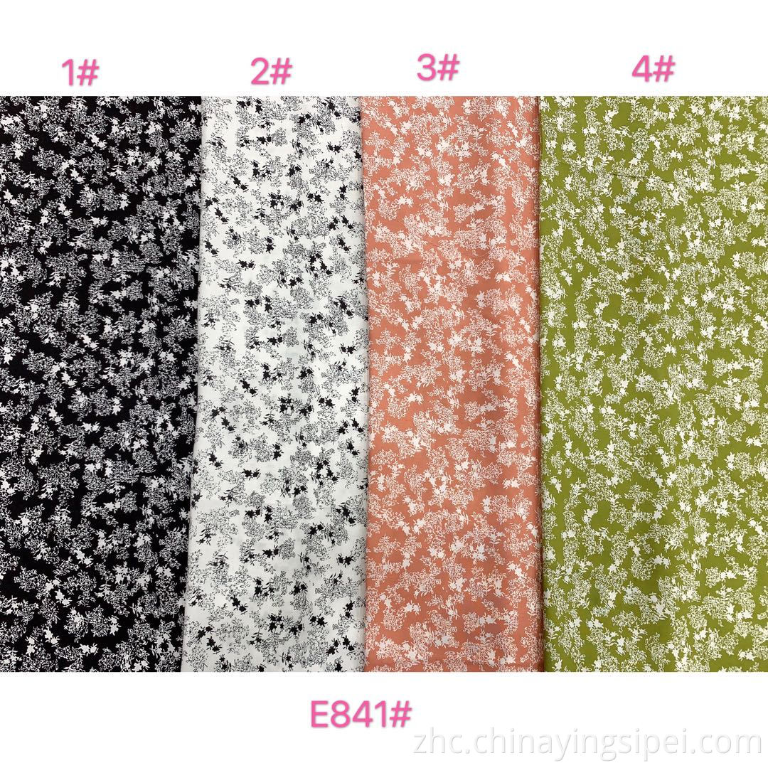 ISP纺织女装布料织物普通编织的人造丝纺织品材料印花织物用于礼服